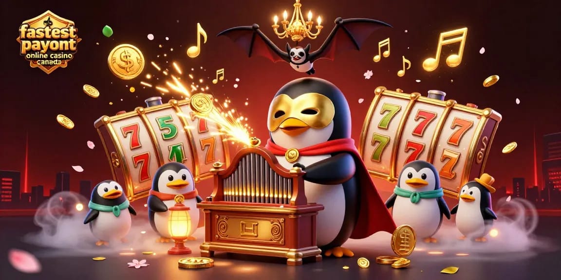Experience the fastest payout online casino Canada with thrilling action and golden rewards in a vibrant, engaging scene.