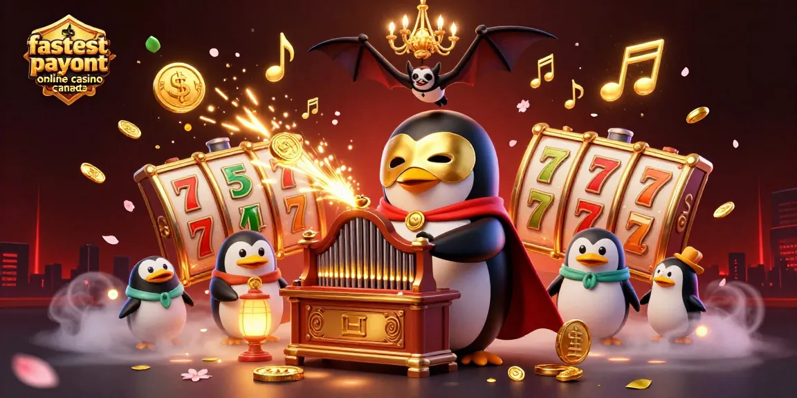 Experience the fastest payout online casino Canada with thrilling action and golden rewards in a vibrant, engaging scene.